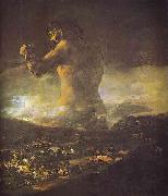 Francisco Jose de Goya The Colossus. oil on canvas